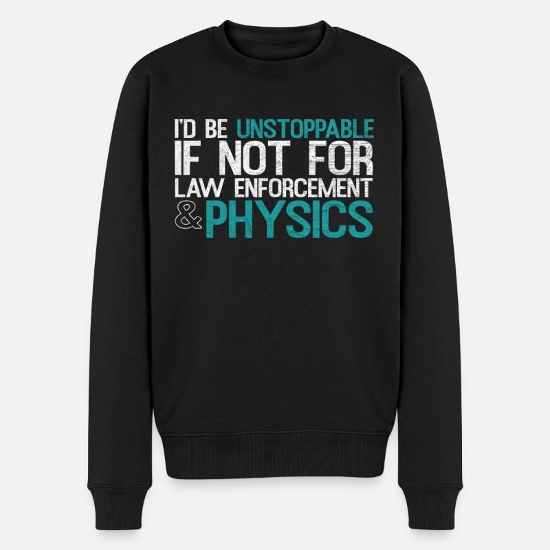 Physik - Männer Premium Bio Pullover - Schwarz