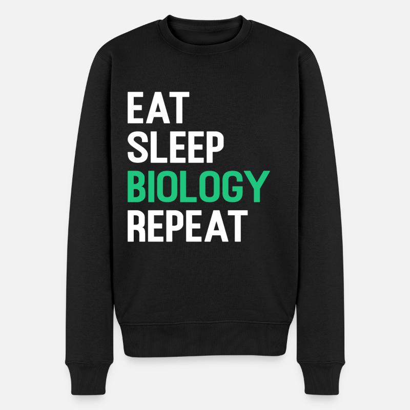 Biologie - Männer Premium Bio Pullover - Schwarz