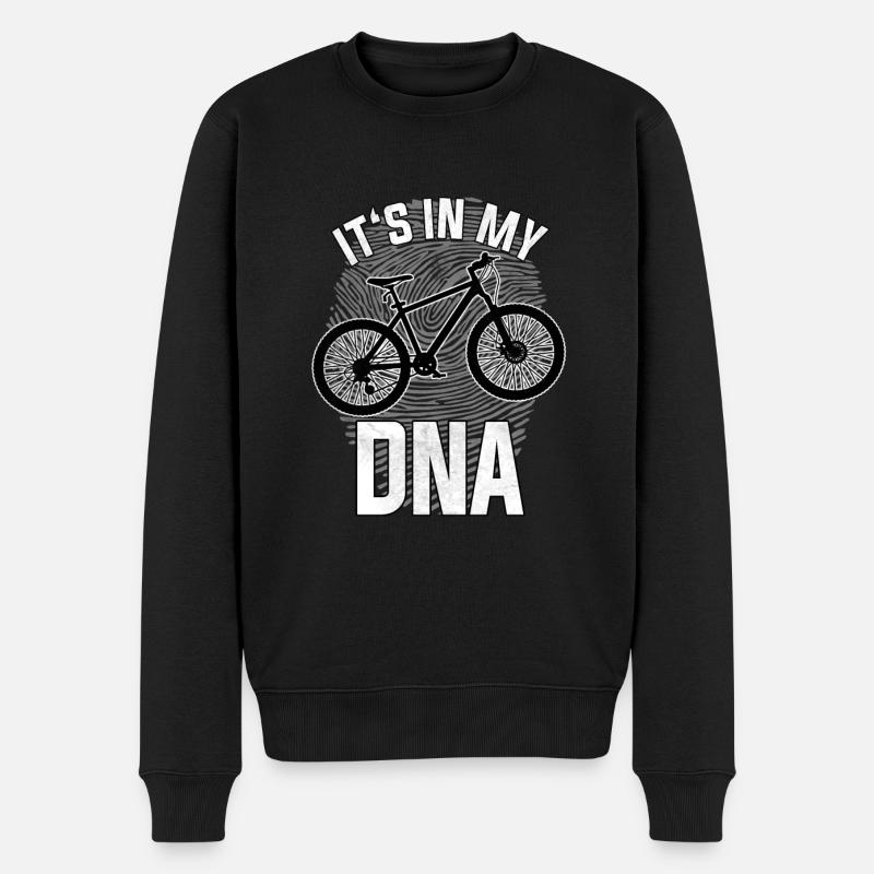 Fahrradfahren - Männer Premium Bio Pullover - Schwarz