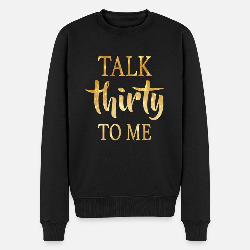 30 ans - Pull Premium bio Homme - noir