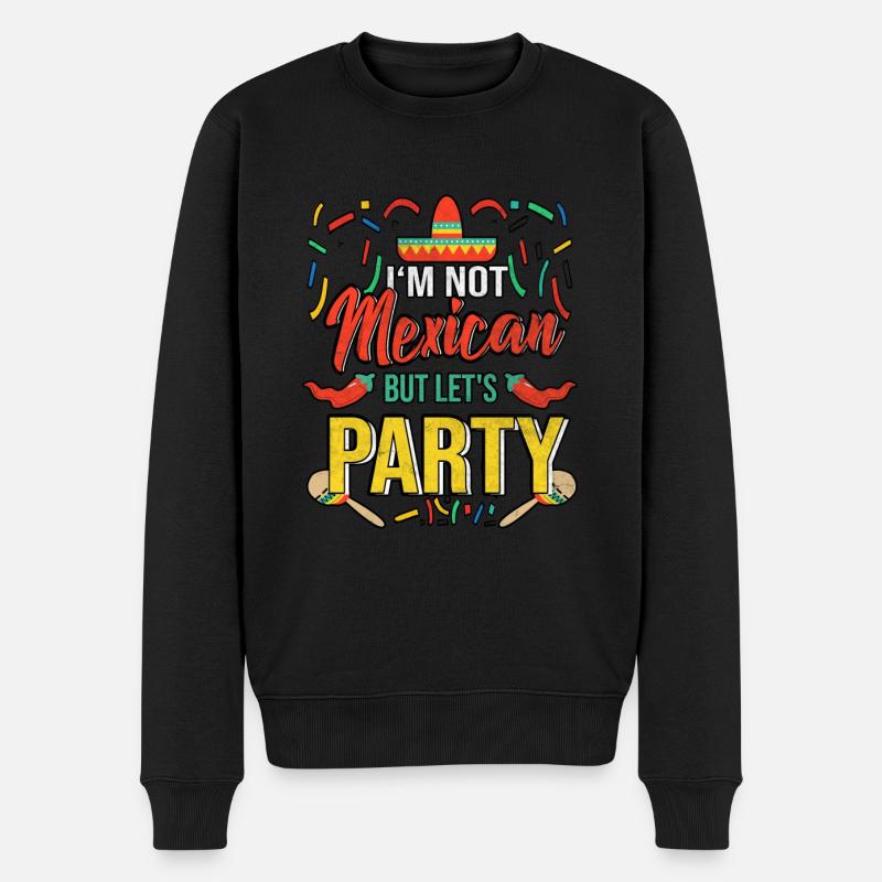 Mexiko - Männer Premium Bio Pullover - Schwarz