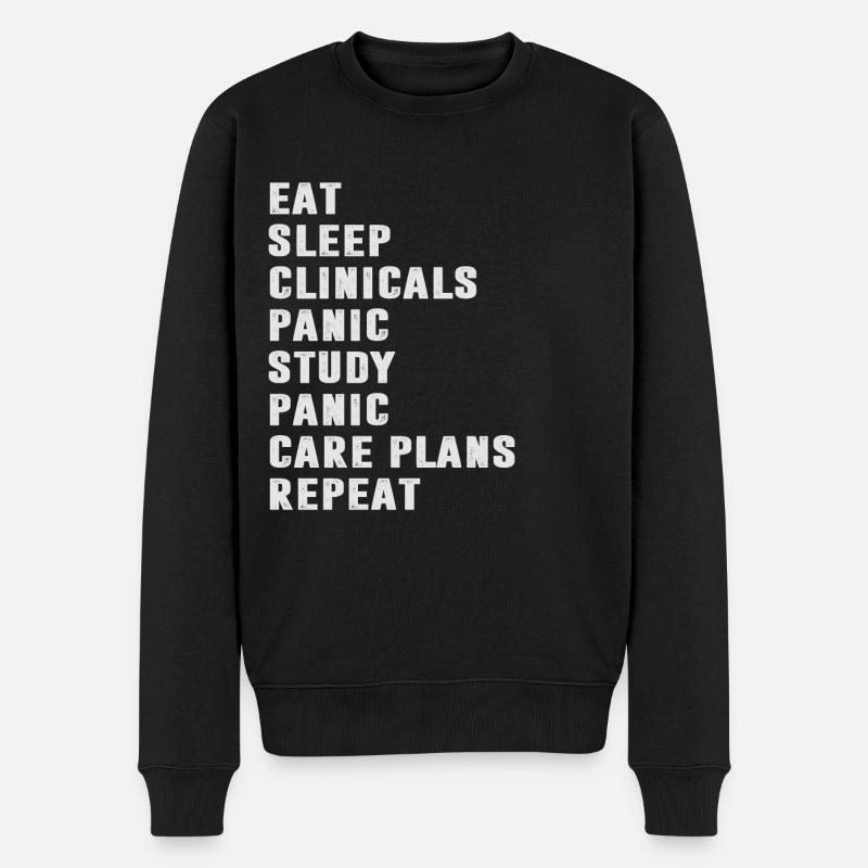 Medizin Student Studentin - Männer Premium Bio Pullover - Schwarz