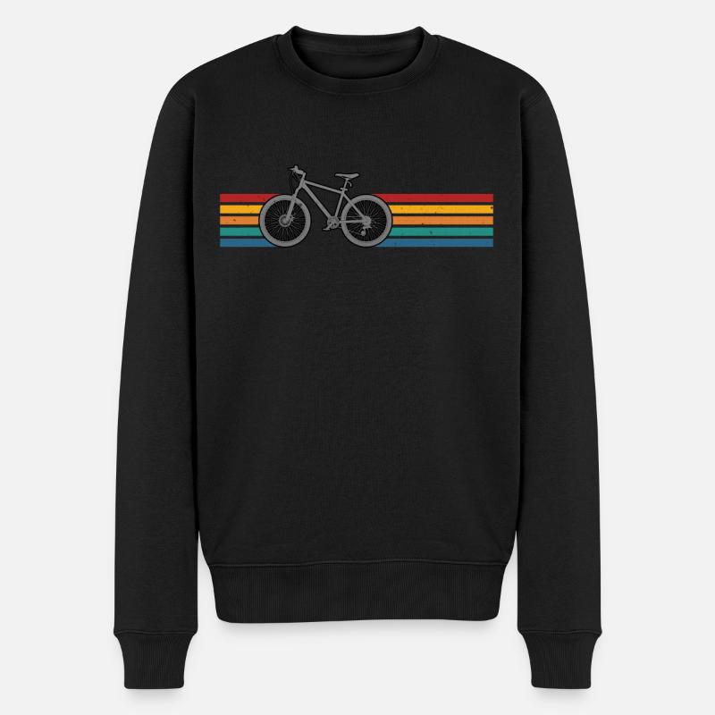 Vélo Vélo Retro Mountain Biker - Pull Premium bio Homme - noir