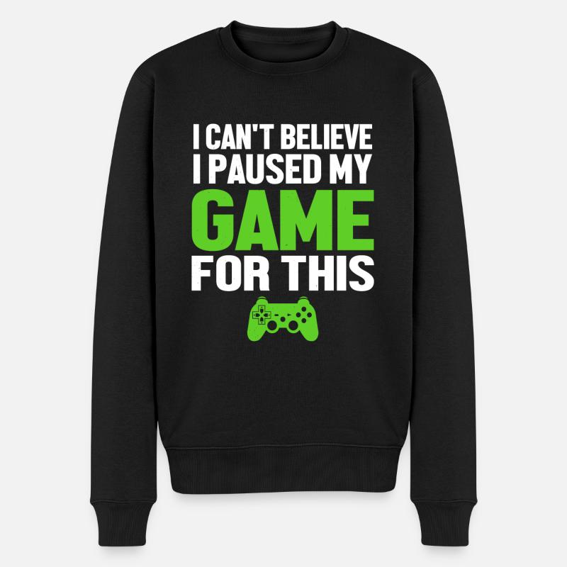 Gaming - Pull Premium bio Homme - noir