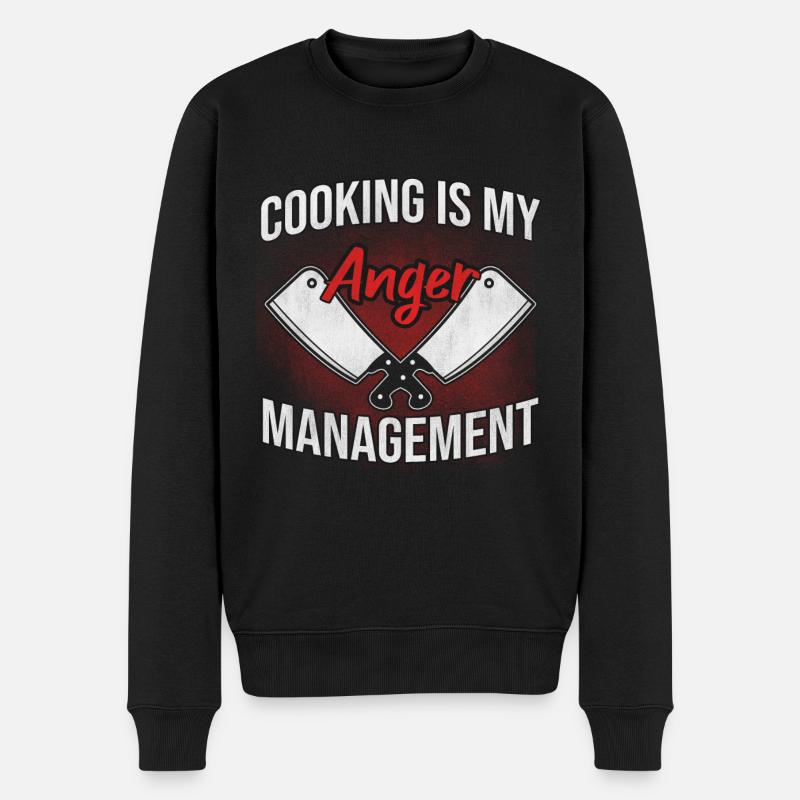 Chef star chef chef - Pull Premium bio Homme - noir