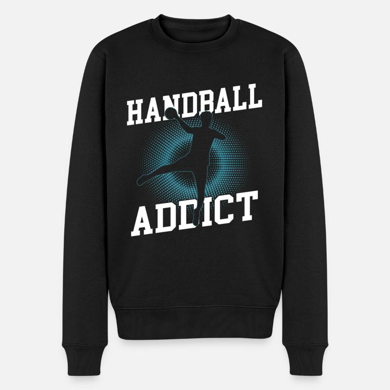 Handballer - Männer Premium Bio Pullover - Schwarz