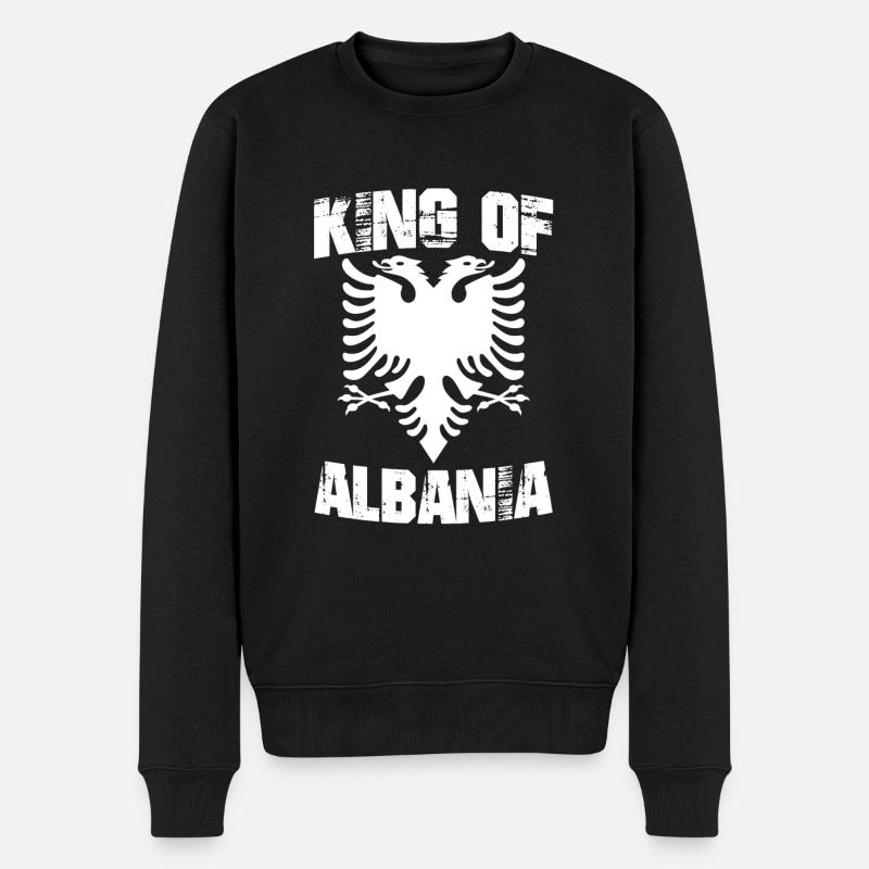Albanie - Pull Premium bio Homme - noir