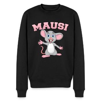 Mausi Spitzname schatzi kosename süße liebe Maus - Männer Premium Bio Pullover - Schwarz - Vorne - Nico (187cm)
