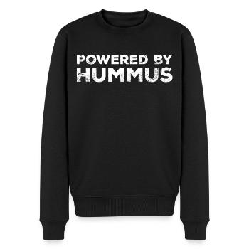 ALIMENTÉ PAR HUMMUS - Pull Premium bio Homme - noir - Devant - Nico (187cm)