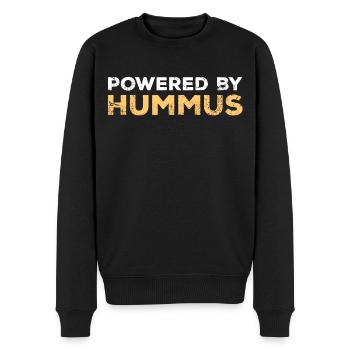 ALIMENTÉ PAR HUMMUS - Pull Premium bio Homme - noir - Devant - Nico (187cm)
