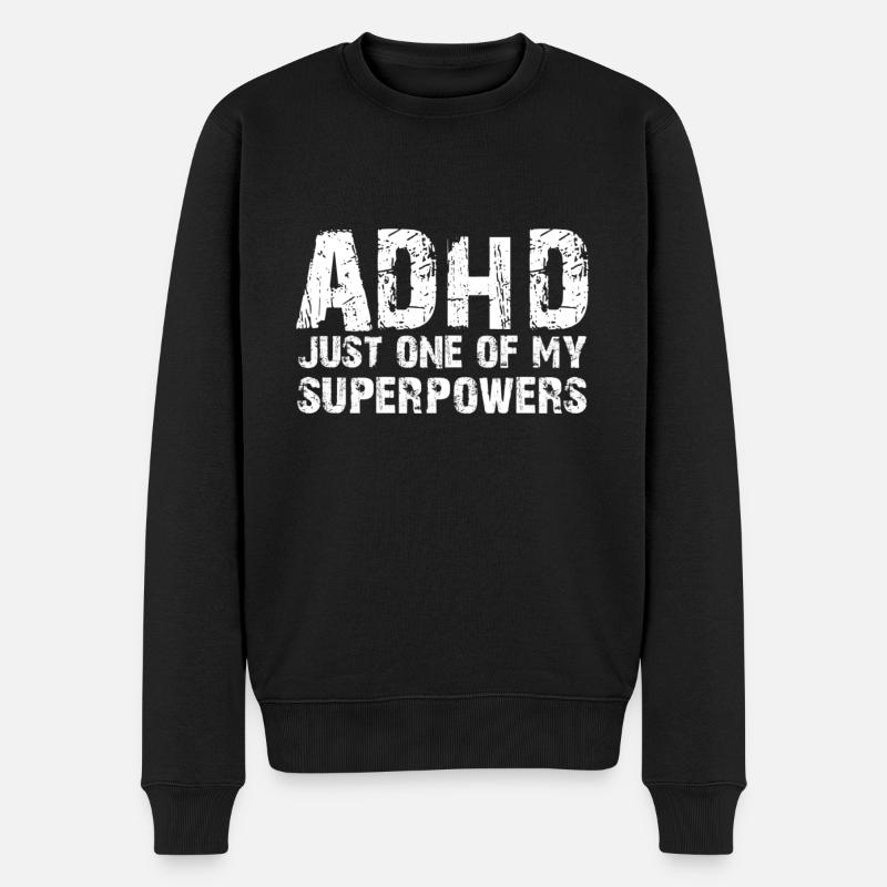 TDAH - Pull Premium bio Homme - noir