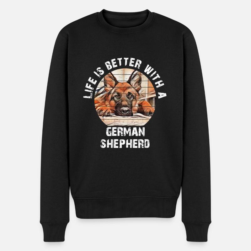 Berger allemand - Pull Premium bio Homme - noir
