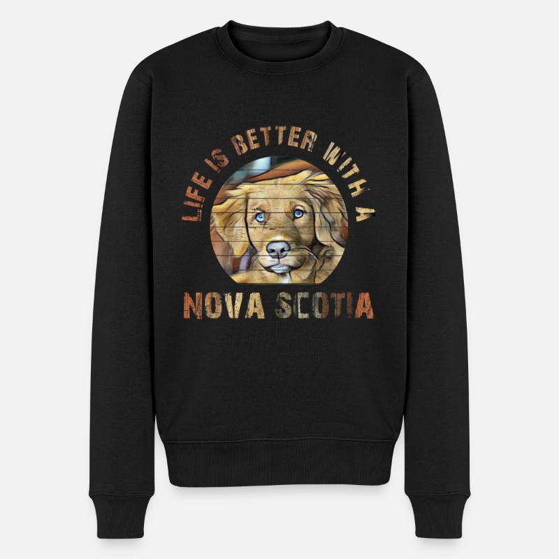 Nouvelle-écosse - Pull Premium bio Homme - noir