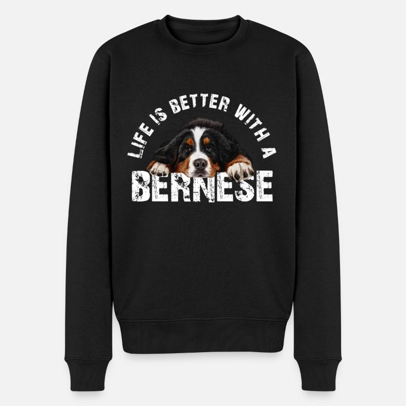 Bouvier bernois - Pull Premium bio Homme - noir