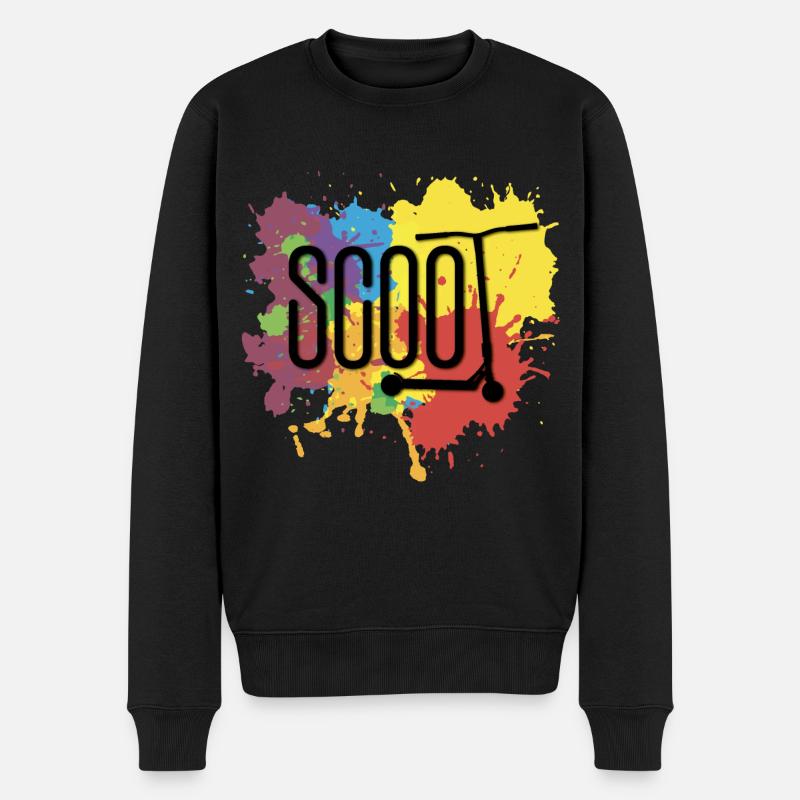 Scoot Zusammenfassung - Männer Premium Bio Pullover - Schwarz