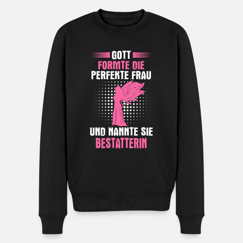 Bestatter Bestatterin Bestatten Beruf Spruch - Männer Premium Bio Pullover - Schwarz