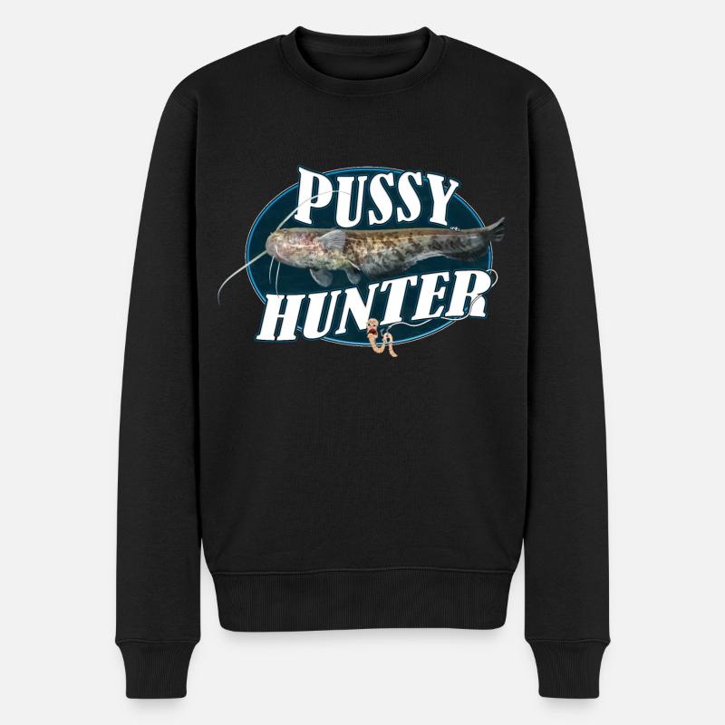 Chasseur de poisson-chat - Pull Premium bio Homme - noir