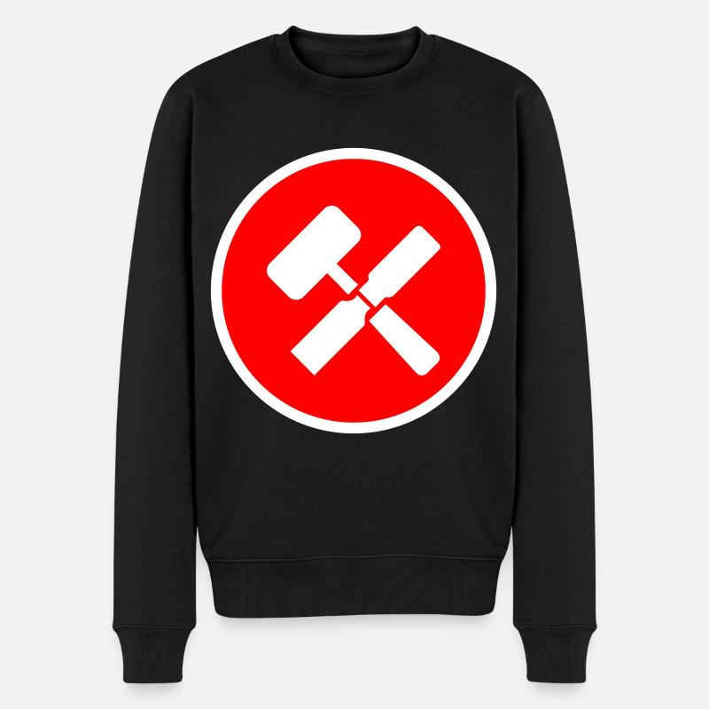 Werkzeug Symbol - Männer Premium Bio Pullover - Schwarz