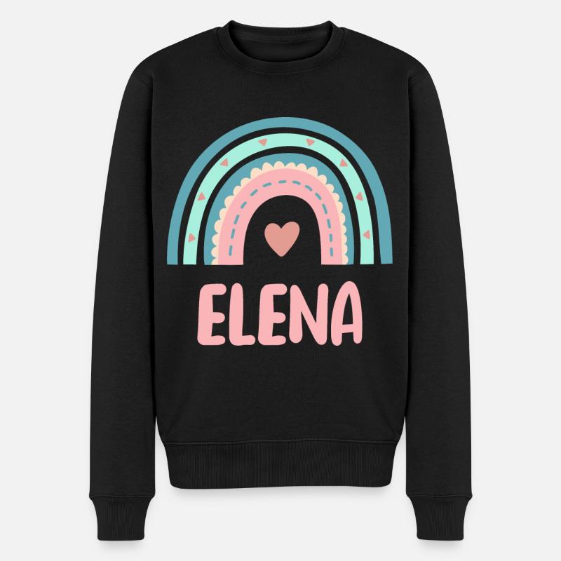 Elena Nom Rainbow Baby - Pull Premium bio Homme - noir