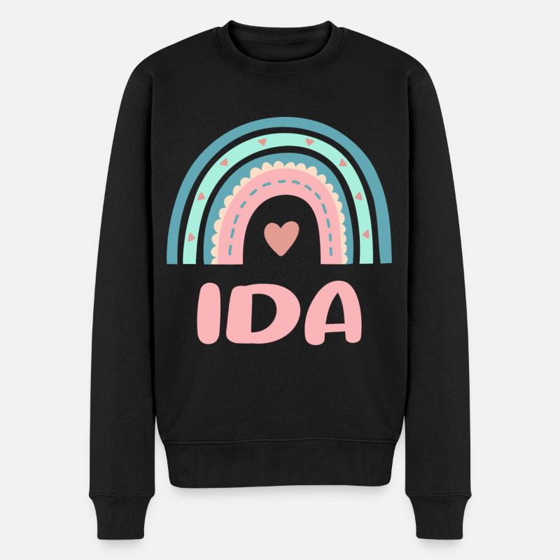 Ida Nom Rainbow Baby - Pull Premium bio Homme - noir