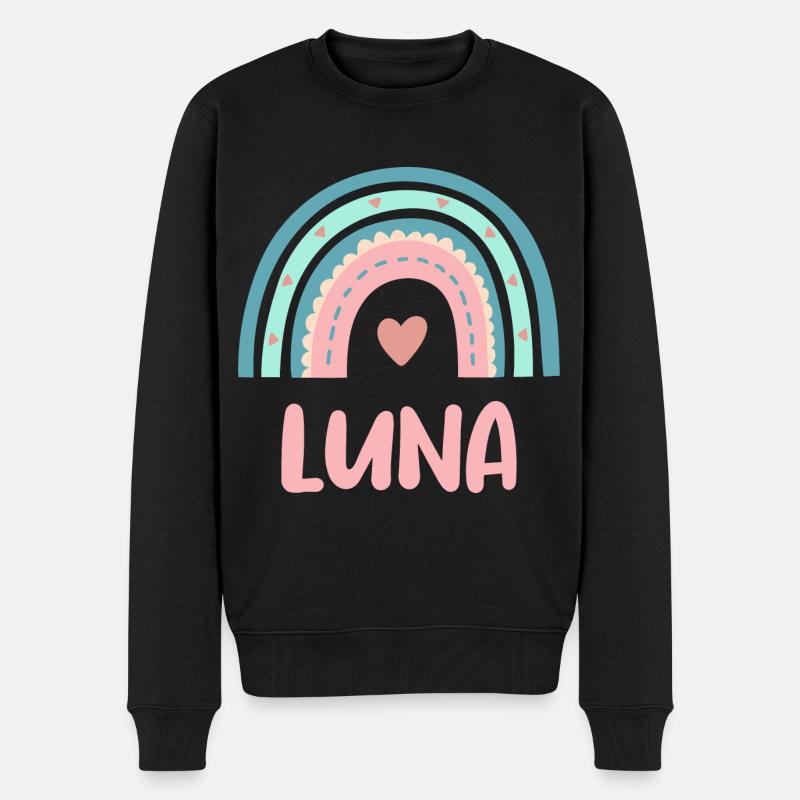 Luna Nom Rainbow Baby - Pull Premium bio Homme - noir