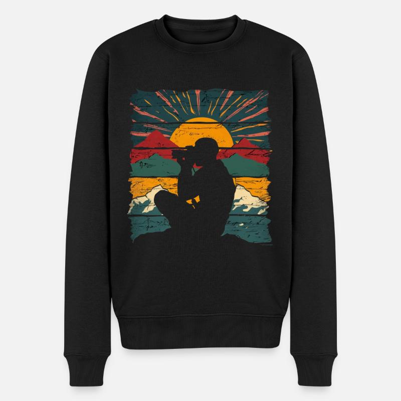 Fotografie Naturfotografie Spiegelreflexkamera - Männer Premium Bio Pullover - Schwarz