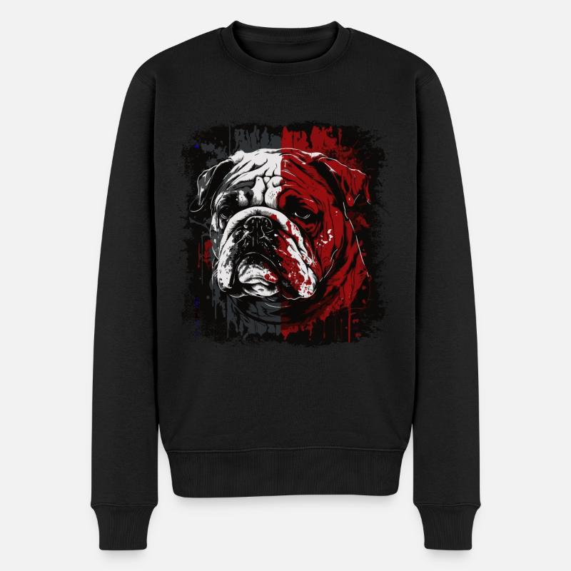 Bouledogue anglais - Pull Premium bio Homme - noir