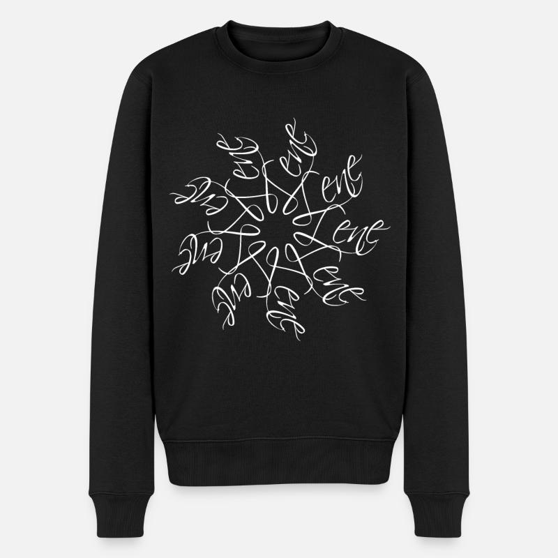Lene Nom Nom Mandala - Pull Premium bio Homme - noir