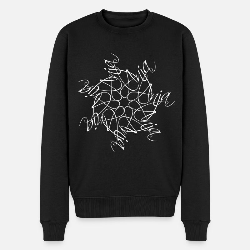 Anja Nom Nom Mandala - Pull Premium bio Homme - noir