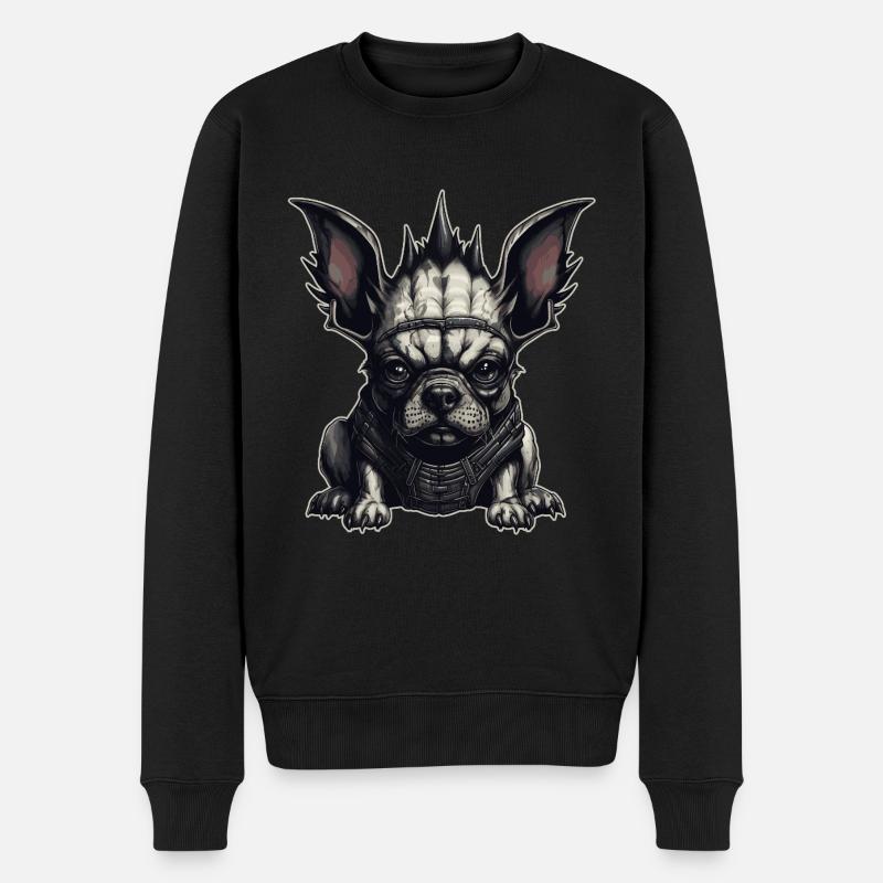 Bouledogue français gothique - Pull Premium bio Homme - noir