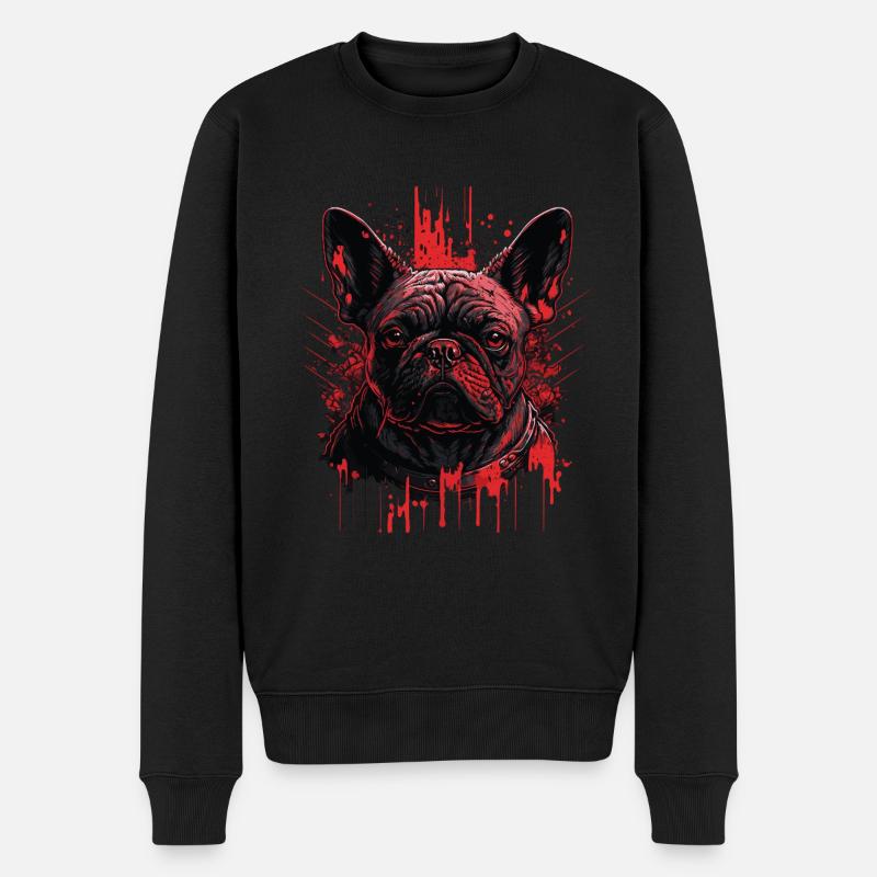 Bouledogue français - Pull Premium bio Homme - noir