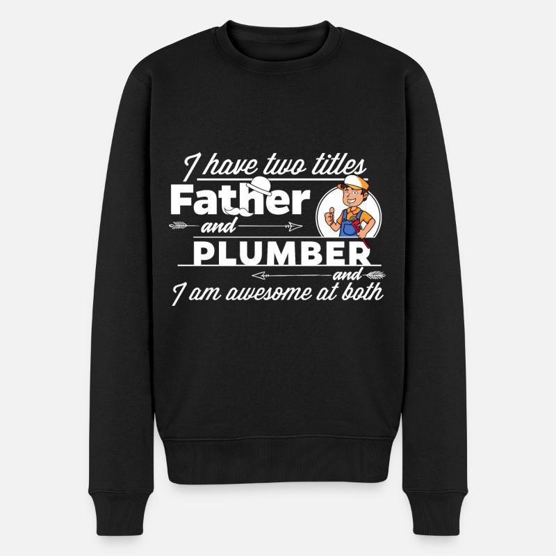 Plombier et père - Pull Premium bio Homme - noir