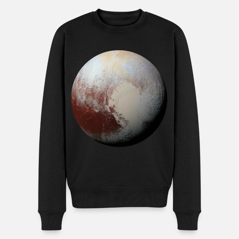 pluto - Männer Premium Bio Pullover - Schwarz