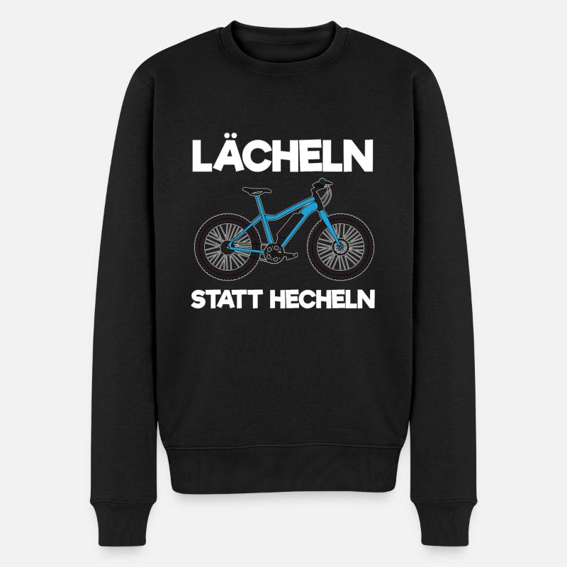 Ebike E-Bike Pedelec Geschenk Fahrrad eMTB - Männer Premium Bio Pullover - Schwarz