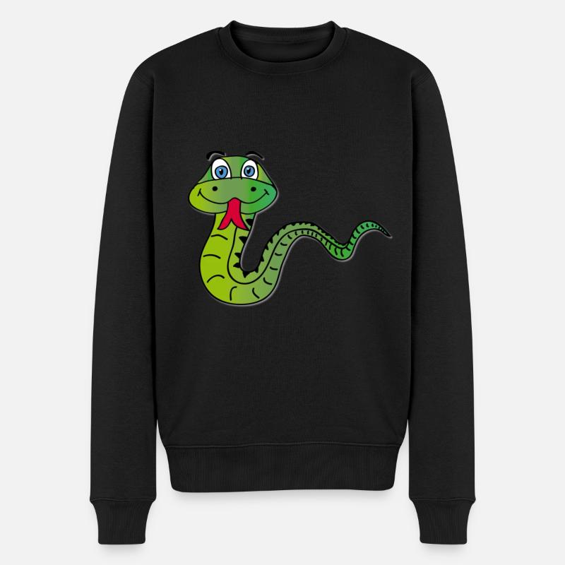 Serpent - Pull Premium bio Homme - noir