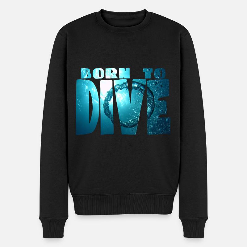 né pour plonger - Pull Premium bio Homme - noir