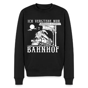 Lokführer Fahrdienstleiter Triebfahrzeugführer - Männer Premium Bio Pullover - Schwarz - Vorne - Nico (187cm)