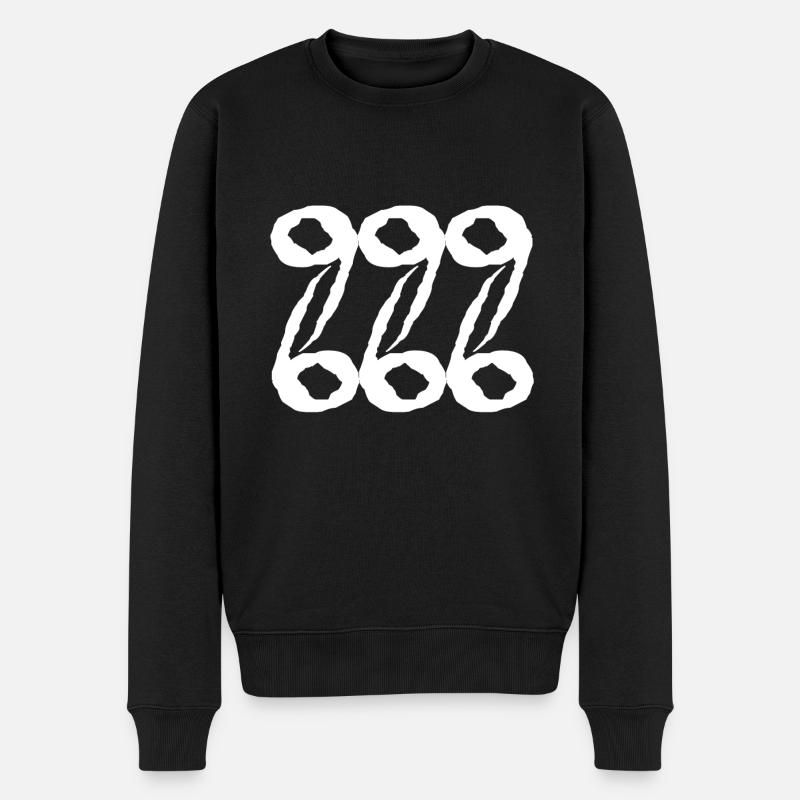 666 999 - Männer Premium Bio Pullover - Schwarz