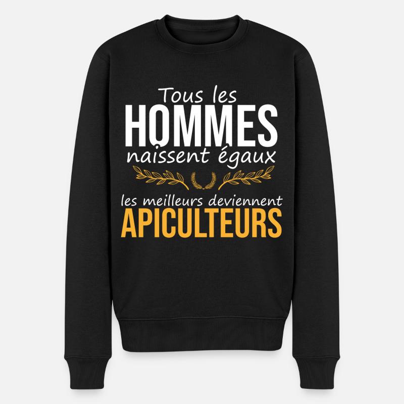 Les meilleurs deviennent apiculteurs - Pull Premium bio Homme - noir