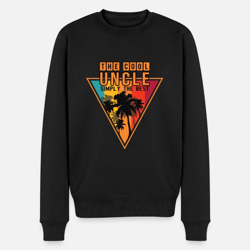 Le meilleur oncle - Pull Premium bio Homme - noir