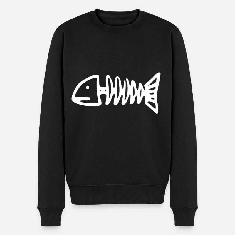 poisson mort - Pull Premium bio Homme - noir