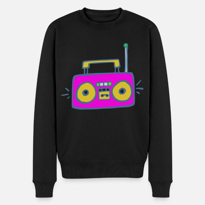 Stereoband - Männer Premium Bio Pullover - Schwarz
