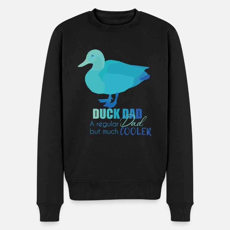 Ente - Männer Premium Bio Pullover - Schwarz
