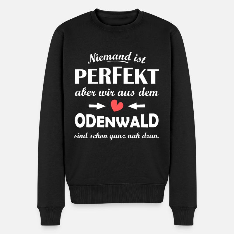 Odenwald - Männer Premium Bio Pullover - Schwarz