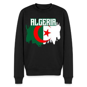 Algeria - Men's Premium Organic Jumper - black - Front - Nico (187cm)