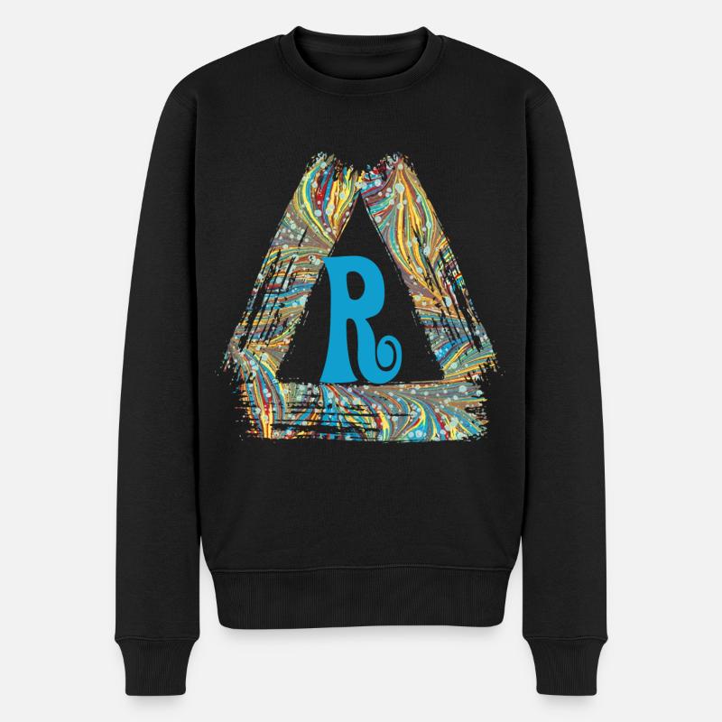 e 201 r - Männer Premium Bio Pullover - Schwarz