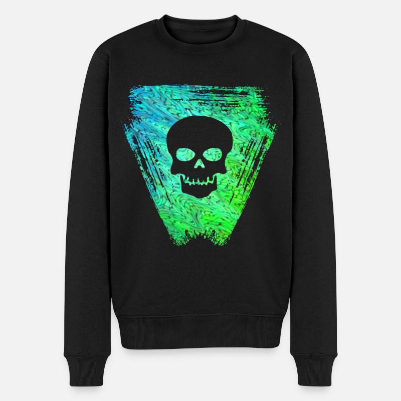 schädel 2 e 5 - Männer Premium Bio Pullover - Schwarz