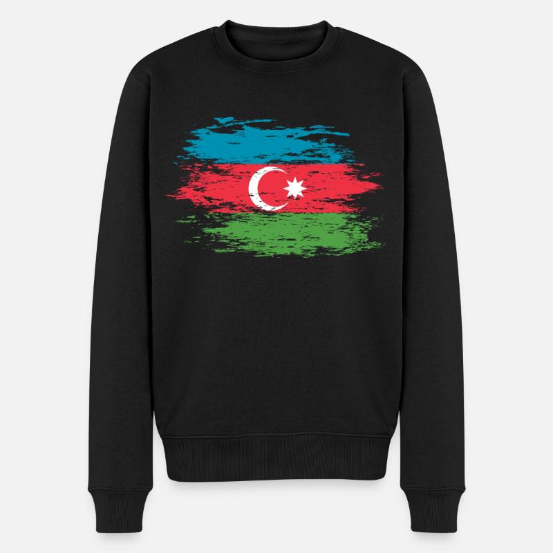 Azerbaïdjan utilisé - Pull Premium bio Homme - noir