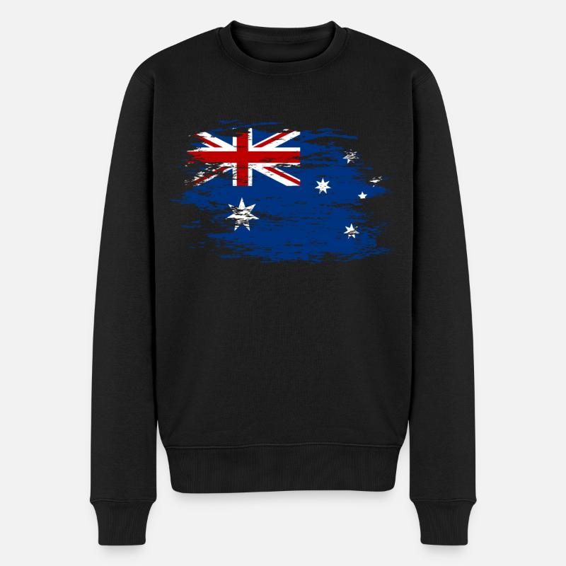 Drapeau de l’Australie utilisé - Pull Premium bio Homme - noir