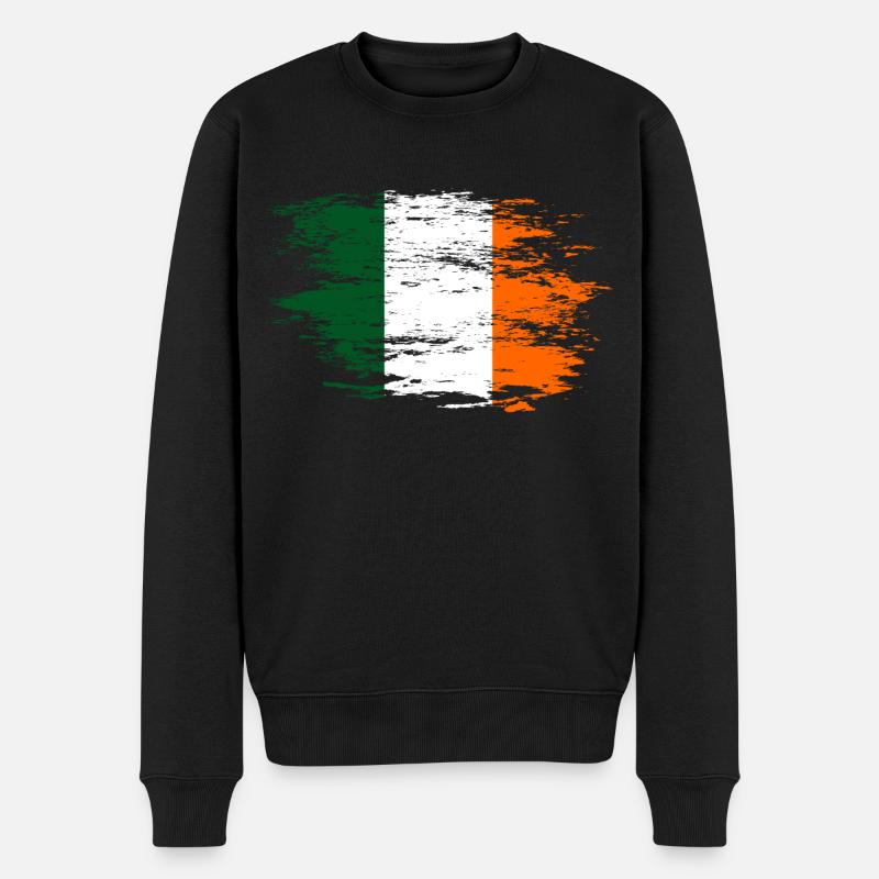 Drapeau de l’Irlande utilisé - Pull Premium bio Homme - noir